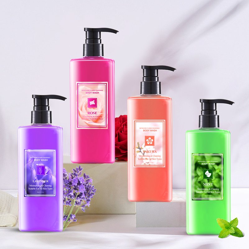 Wholesale Private Label Perfume Scent Bath Moisturizing Natural Vegan Whitening Organic Body Wash Shower Gel