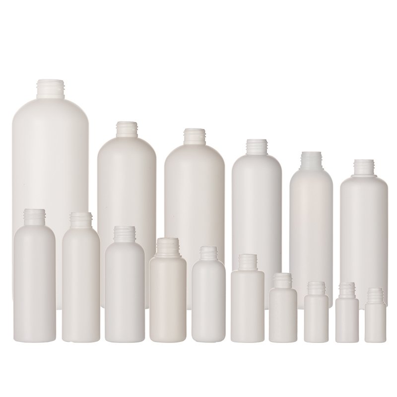 HDPE plastic Cosmetic packaging lotion bottle wholesale shower gel body hair skin care Beauty shampoo travel bottle flip cap