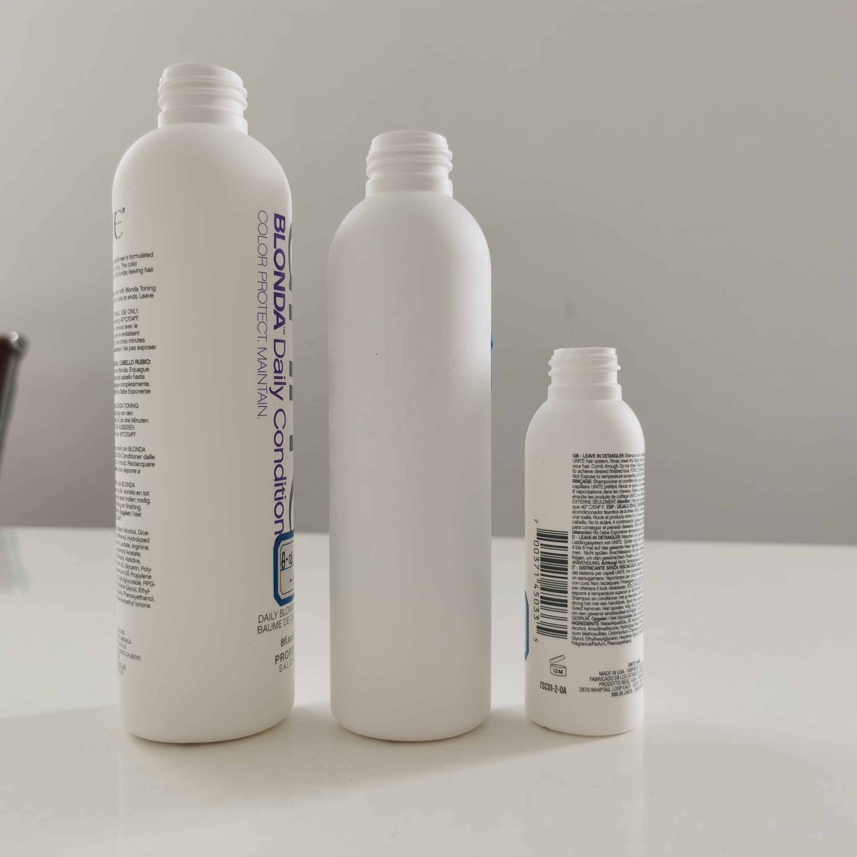 HDPE Shampoo Body Wash Lotion Packaging Container Flip Top Cap Empty Plastic Squeeze Lotion Bottles 8oz