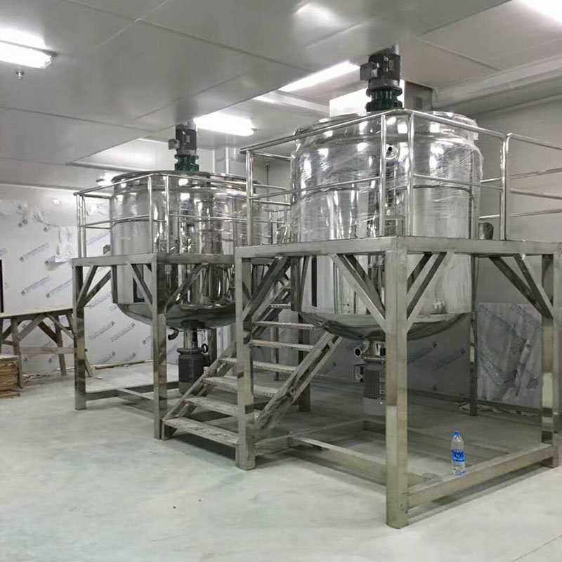 Liquid Detergent Blending 500l Perfume Making Machine Soap Mixer with Agitator 300l Food Mixer Mixing Tank Large Stainless Steel