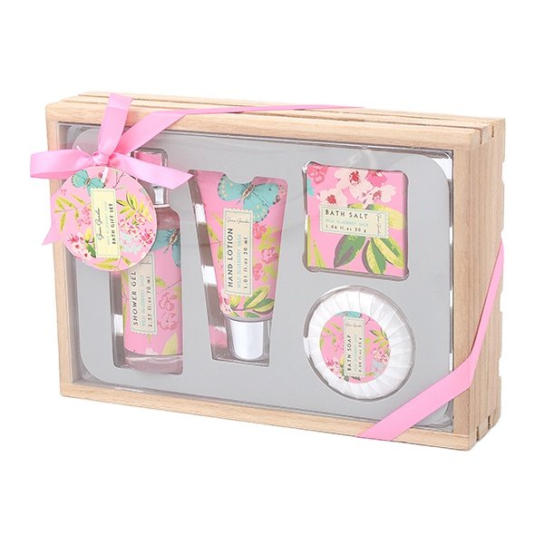 Wholesale shower gel bath salt body luxuries bath set