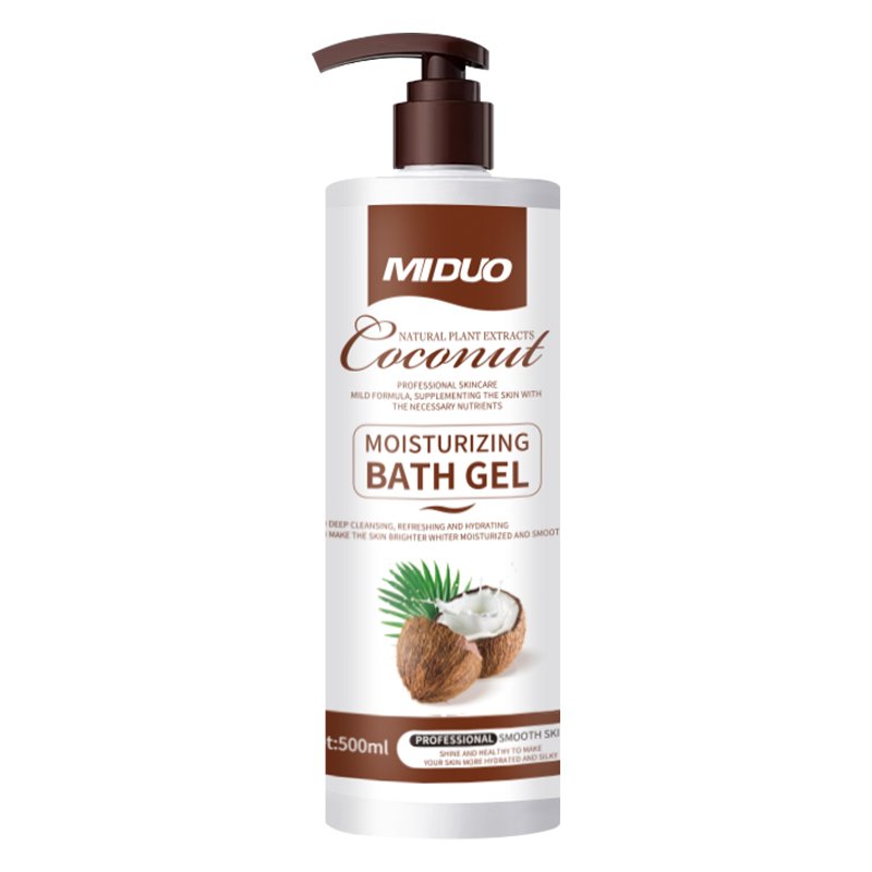 OEM Factory Price 500ML Coconut Glowing Sachet Collagen Small Body Lotion Strong Whitening Bath Mini Hotel Shower Gel For Body