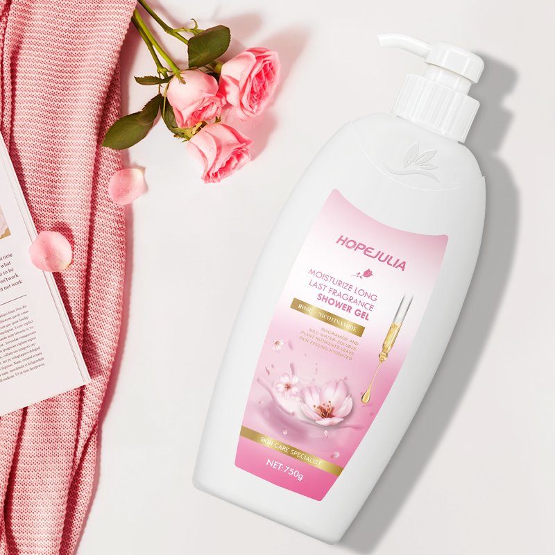 Wholesale Private Label Body Fragrance Home Use Wash Shower Gel Natural Anti-aging Adult 500ml Whitening Moisturizing Shower Gel
