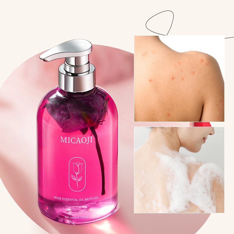 OEM/ODM rose oil shower gel intimate wash for men and women fresh skincare
