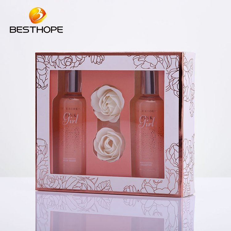 besthope Luxury pink lady personal body care bath spa gift set for Valentine's Day