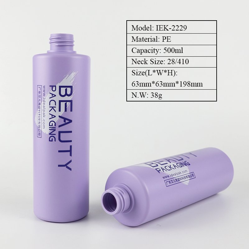 Idealpak Wholesale Skincare Packaging Shower Gel Empty Bottles Lotion Pump PE Bottle Set