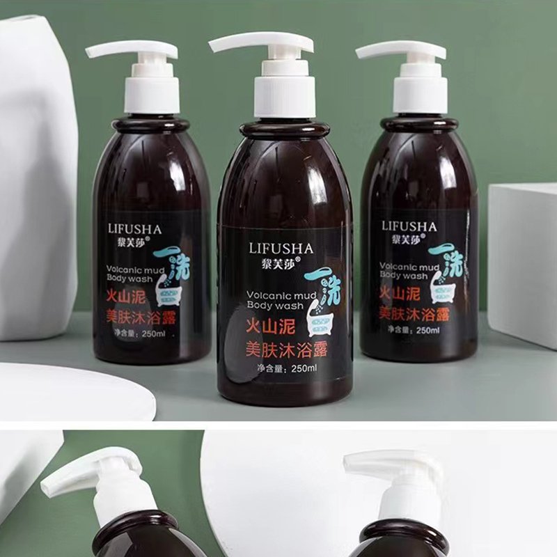 LIFUSHA 250 ml Skin Care Whitening Body Care Volcanic Mud Skin Care Smooth Whitening Shower Gel Body Wash