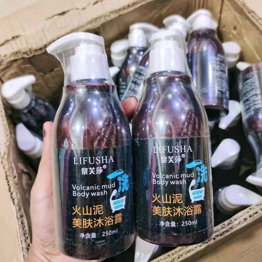 LIFUSHA 250 ml Skin Care Whitening Body Care Volcanic Mud Skin Care Smooth Whitening Shower Gel Body Wash