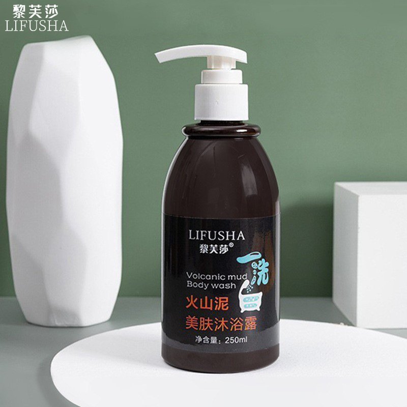 LIFUSHA 250 ml Skin Care Whitening Body Care Volcanic Mud Skin Care Smooth Whitening Shower Gel Body Wash