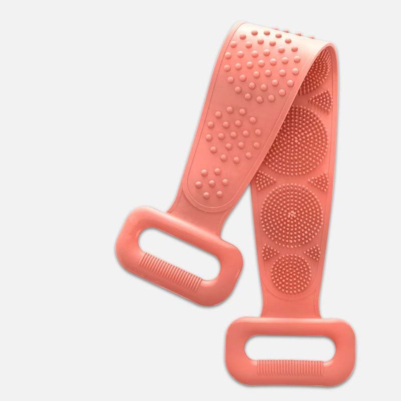 Silicone Body Scrubber Double Sided Skin Scrubber Gel Silicone Rubbing Belt For Body Brush Silicone Scrubber
