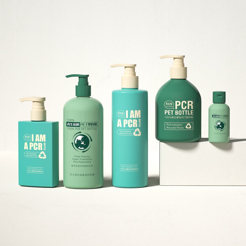 PCR Luxury Shampoo And Shower Gel Liquid Soap Bottle Cream Jar And Tube