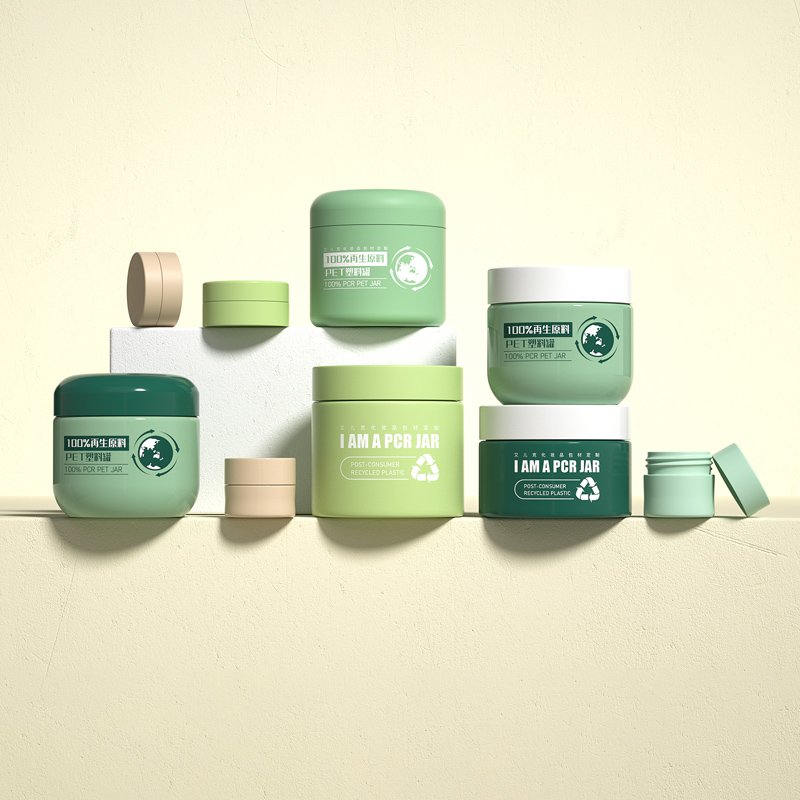 PCR Luxury Shampoo And Shower Gel Liquid Soap Bottle Cream Jar And Tube