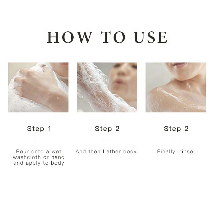 skin wholesale whitening private label body wash moisturizing shower gel whitening
