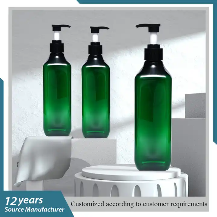High quality luxury pet shampoo shower gel plastic square bottles 60ML 500ml