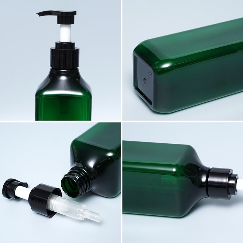 High quality luxury pet shampoo shower gel plastic square bottles 60ML 500ml