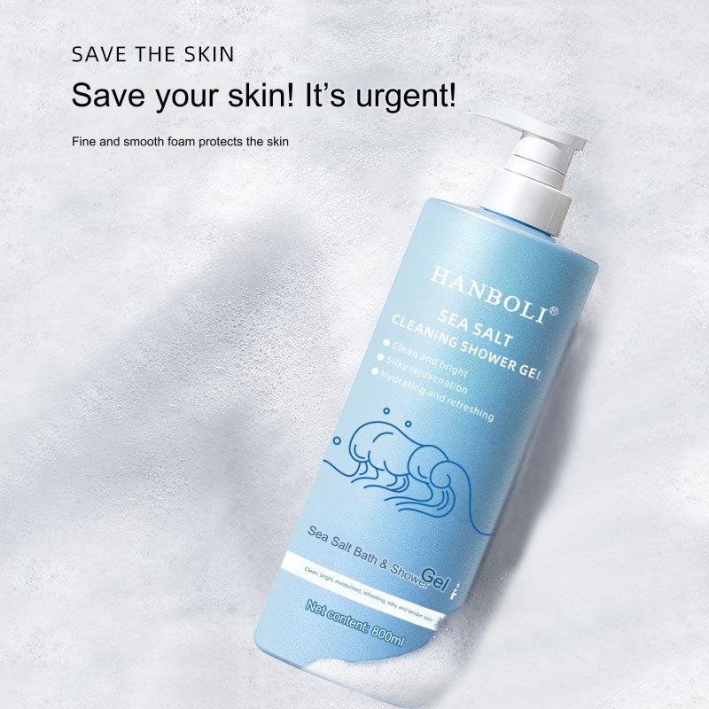 800ml Hot sale Lasting fragrance body wash whitening shower gel exfoliating shower gel