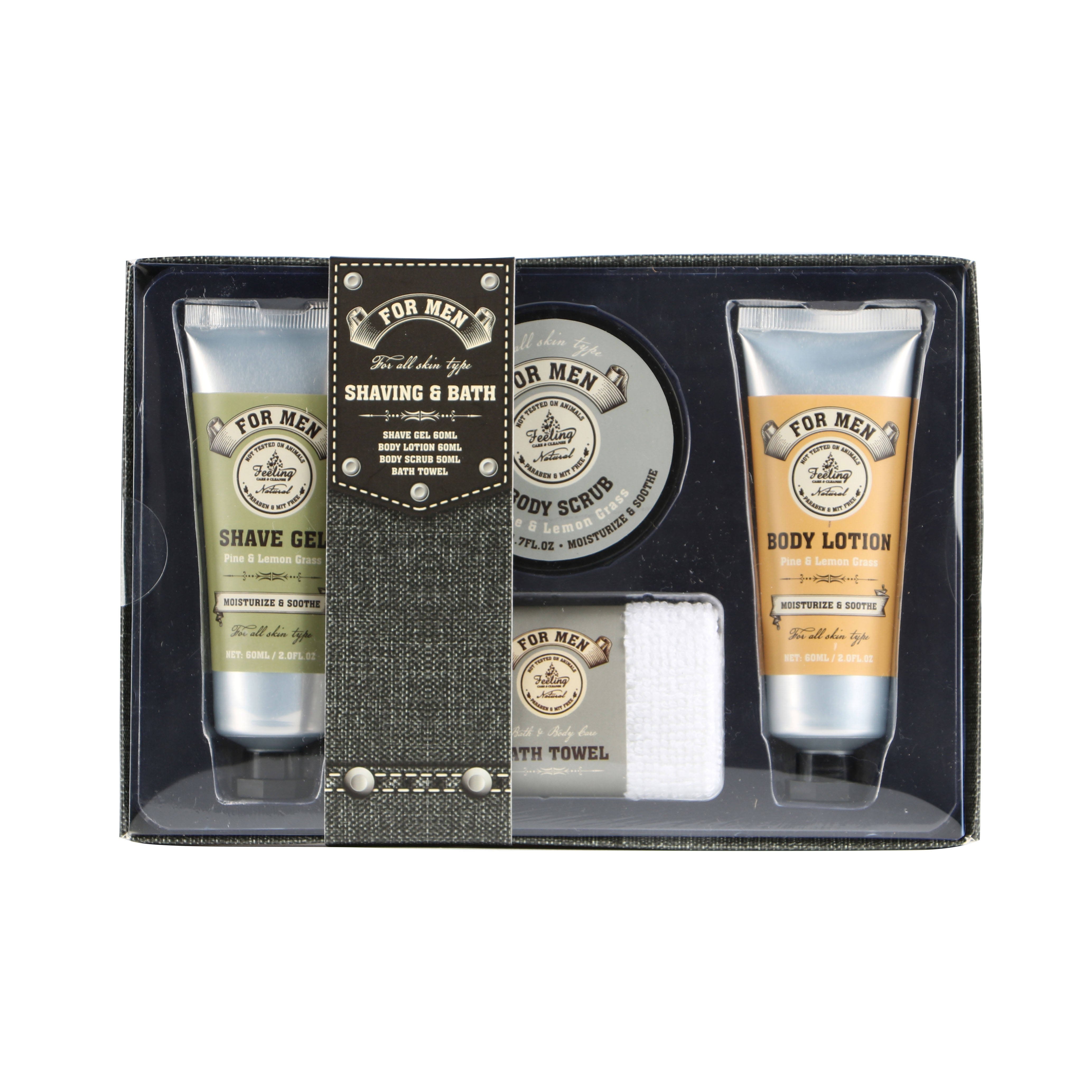 Men's Kit Wholesale colorful DIY shower gel body scrub bath spa care gift set luxury bath supplies private label OEM&ODM