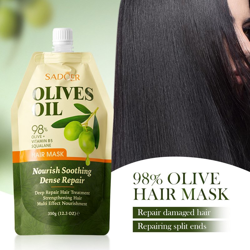 OEM SADOER Natural Olive Oil Deeply Nourishing Smoothing Hair Treatment Products Wholesale Hair Shampoo and Conditioner Set