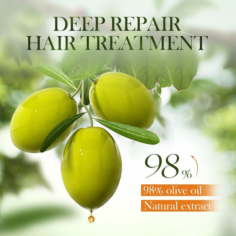 OEM SADOER Natural Olive Oil Deeply Nourishing Smoothing Hair Treatment Products Wholesale Hair Shampoo and Conditioner Set