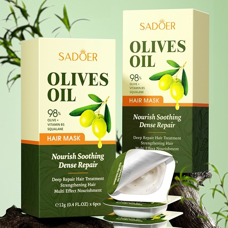 OEM SADOER Natural Olive Oil Deeply Nourishing Smoothing Hair Treatment Products Wholesale Hair Shampoo and Conditioner Set