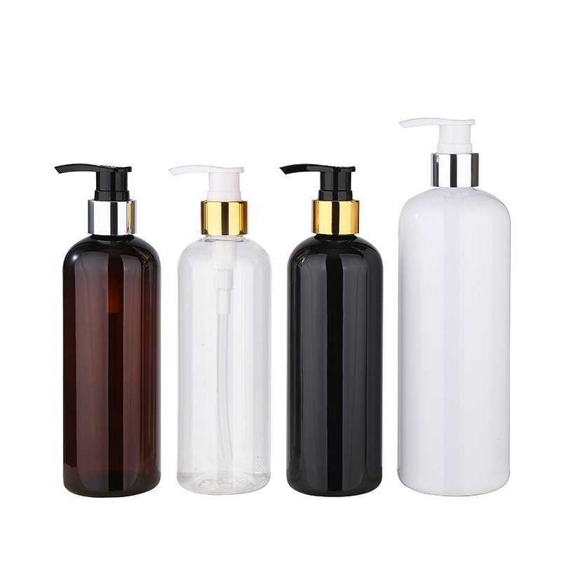 Empty plastic shower gel lotion pump bottles white black PET 1 1000ml 1L shampoo bottle and Conditioner Bottles Hair Care