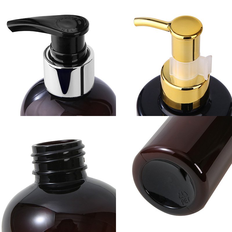 Empty plastic shower gel lotion pump bottles white black PET 1 1000ml 1L shampoo bottle and Conditioner Bottles Hair Care