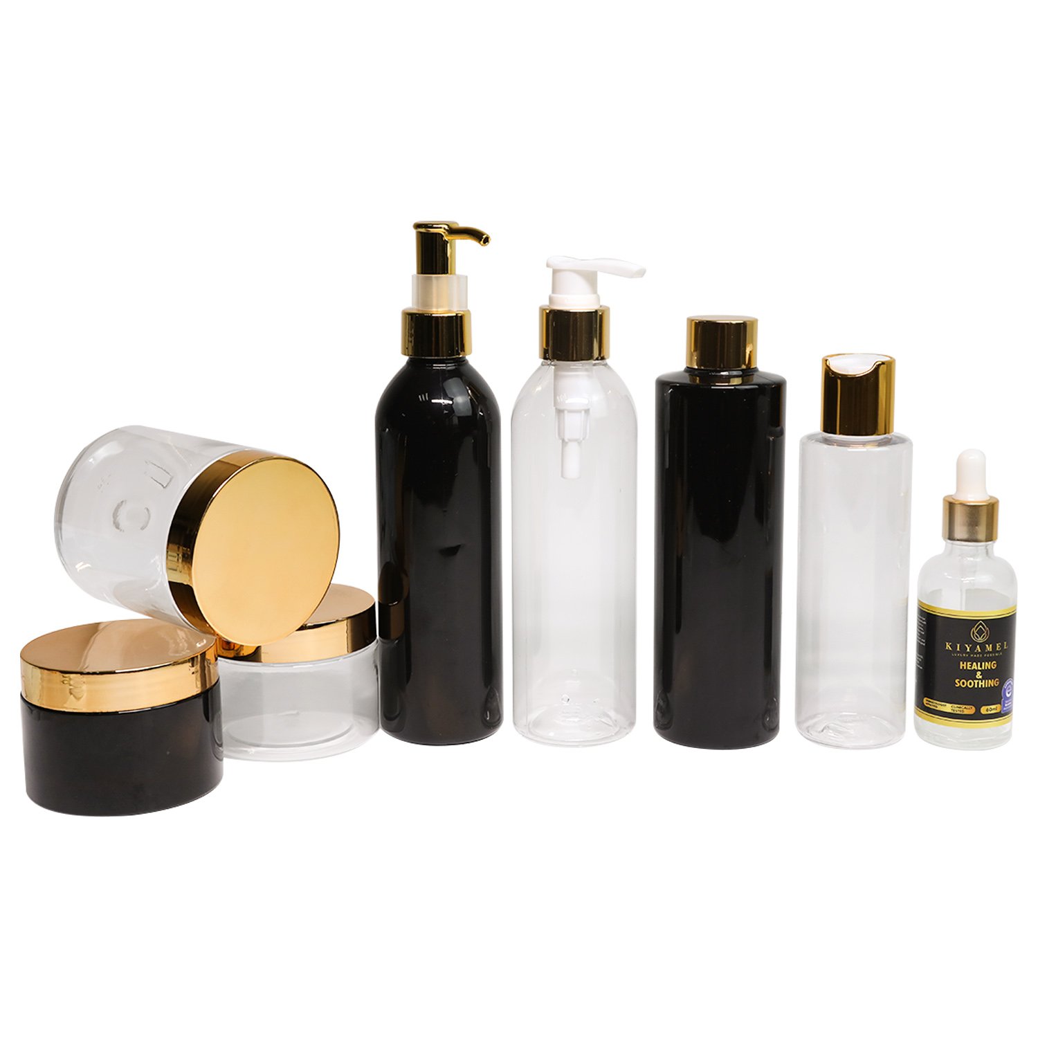 Empty plastic shower gel lotion pump bottles white black PET 1 1000ml 1L shampoo bottle and Conditioner Bottles Hair Care