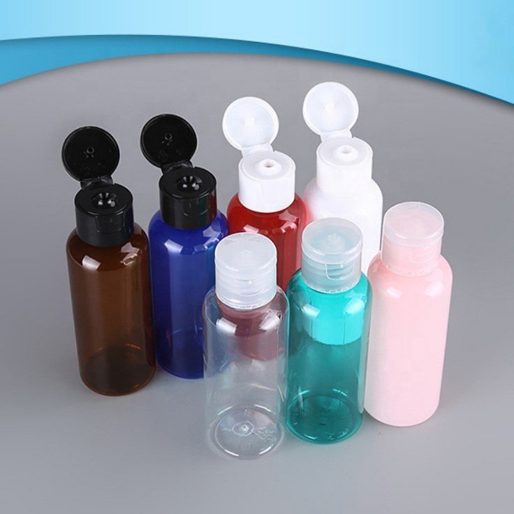 5-500ml PET plastic flip cap lotion gel bottle empty shower gel bottle