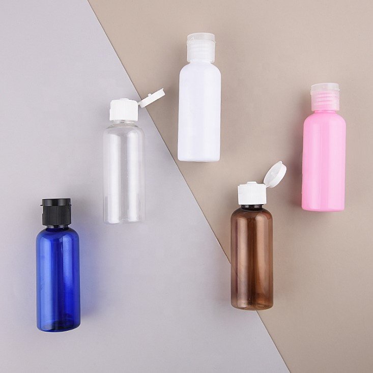 5-500ml PET plastic flip cap lotion gel bottle empty shower gel bottle