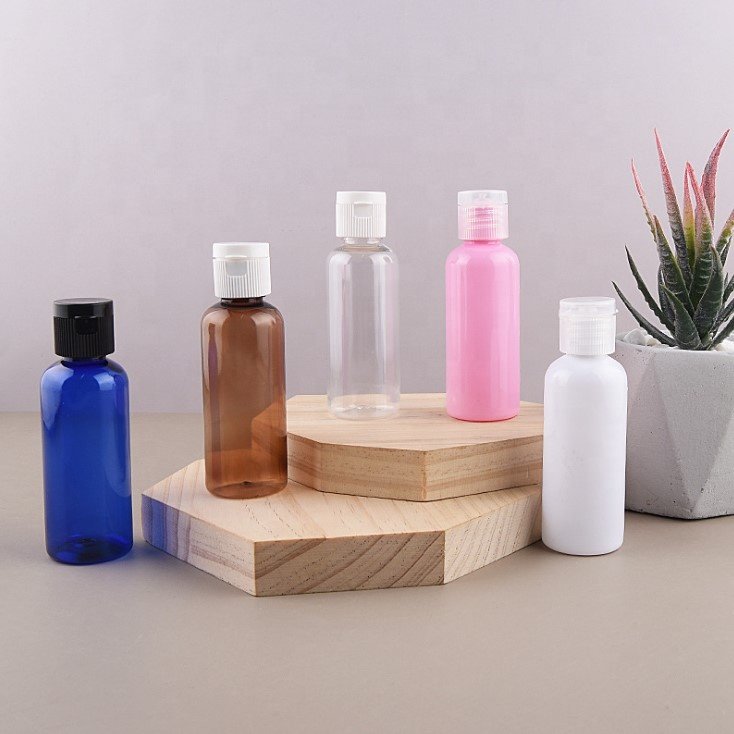5-500ml PET plastic flip cap lotion gel bottle empty shower gel bottle
