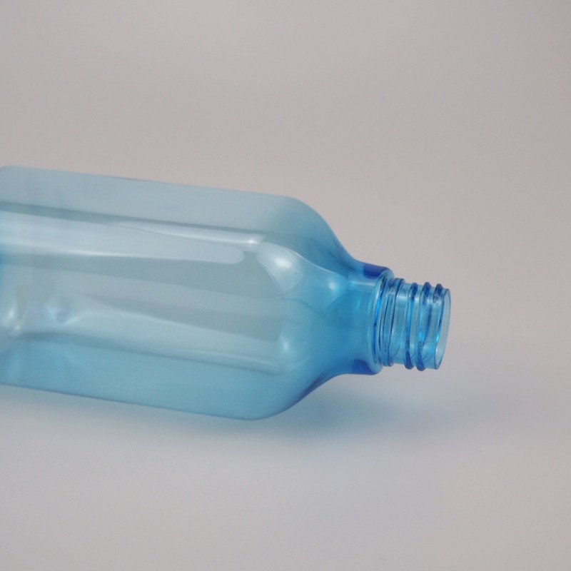 250ML 500ML body soap hand wash 8 16 ounce FL oz square blue shampoo conditioner shower gel hair gel plastic bottle for