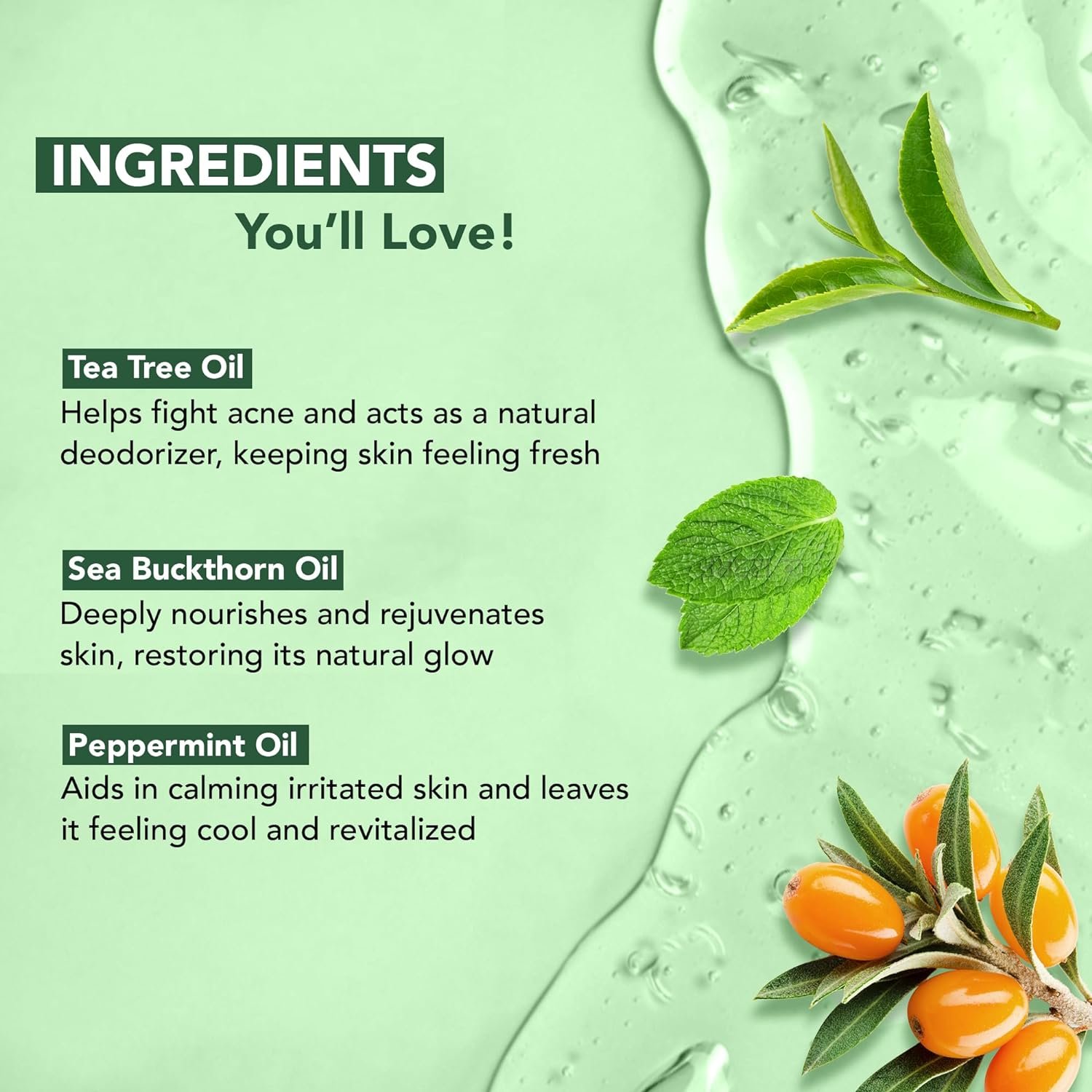 Tea Tree Body Wash Helps with Nails Athletes Foot Ringworms Acne Eczema & Odor Soothes Itching Promotes Healthy Skin shower gel