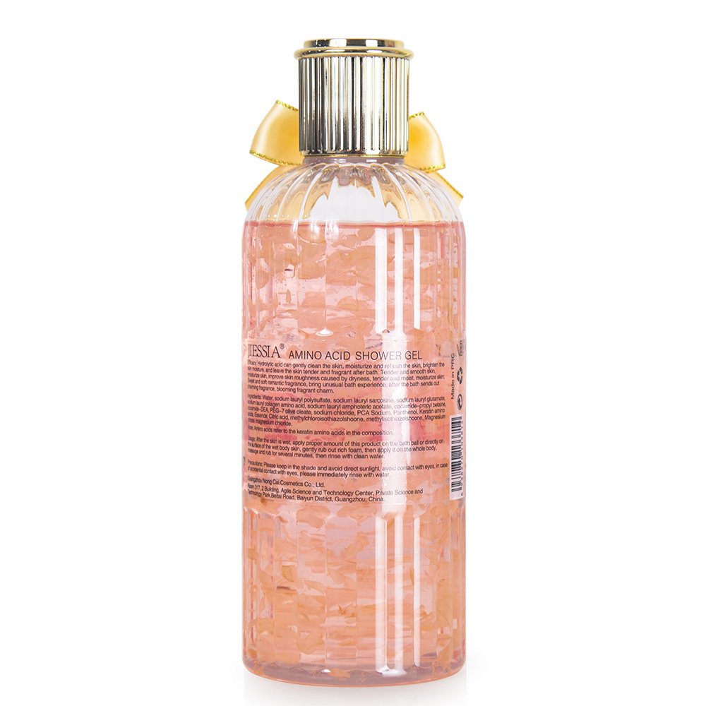 Wholesale body cleaning flower shower gels body wash products customization high quality luxury amino acid shower gel