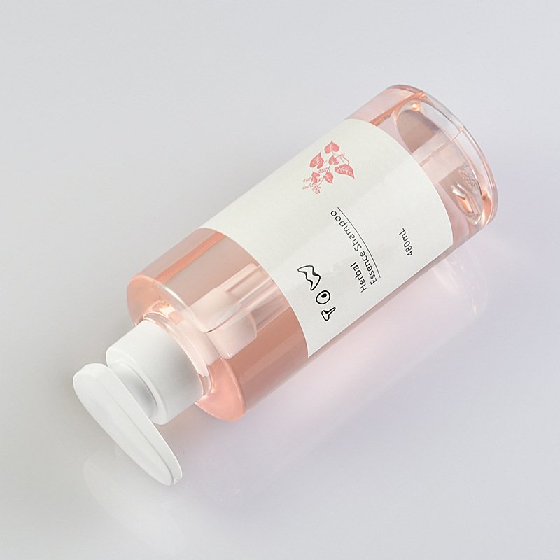 OEM ODM Custom Cosmetic Packaging PET Plastic 300 ml400ml 500ml Pet Round Bottle Lotion Packaging Body Shower Gel Shampoo Bottle