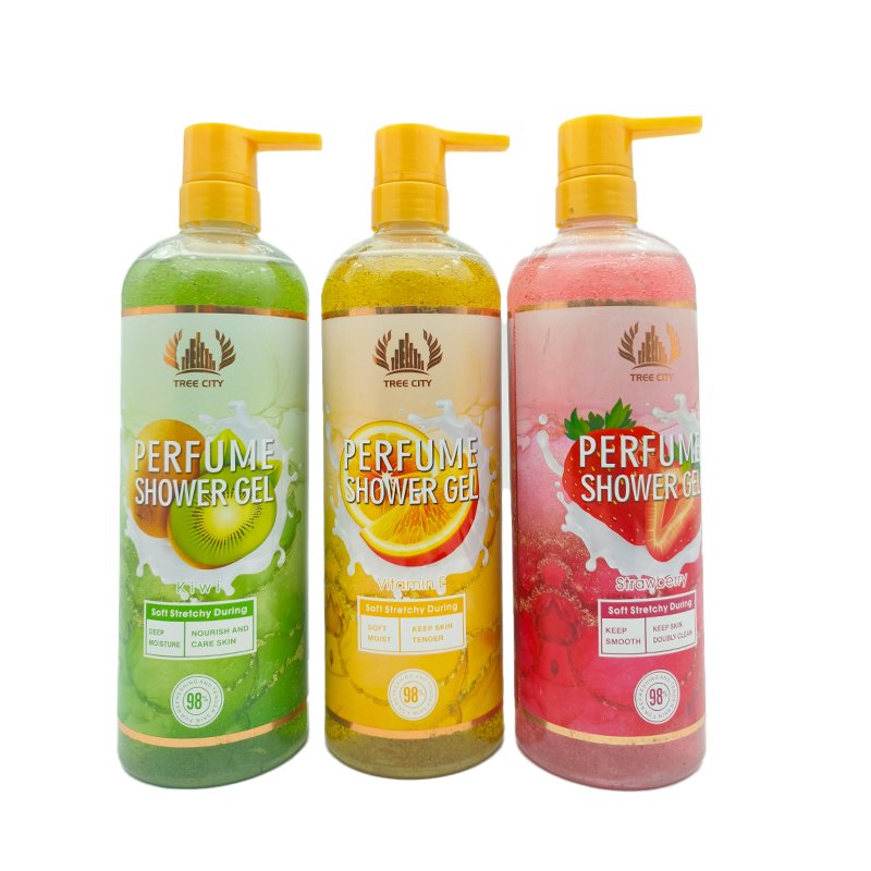 Wholesale Exfoliating Organic Whitening Natural Vegetarian Fruit Foam Shower Gel