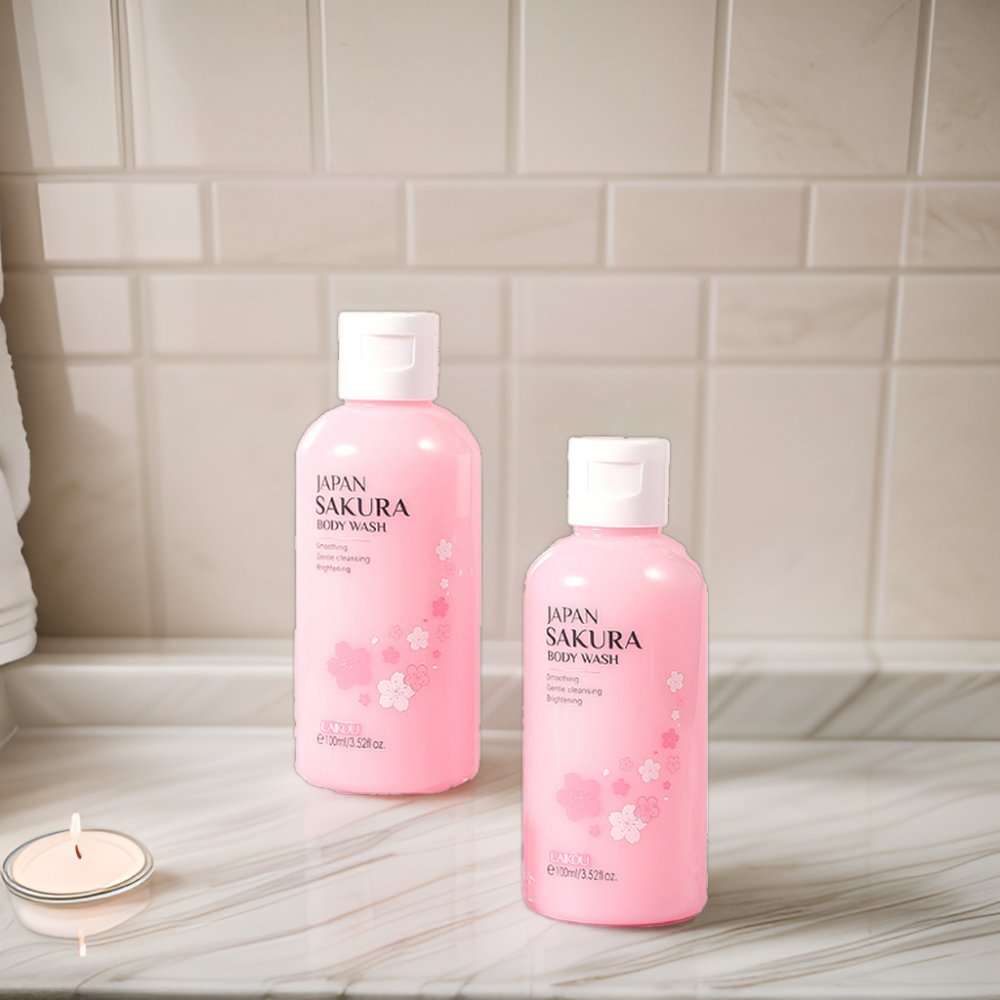 Skin Care Cleaning whitening Shower Gel Moisturizing Smoothing Refreshing Sakura Body Wash Perfumed Bath Shower Gel