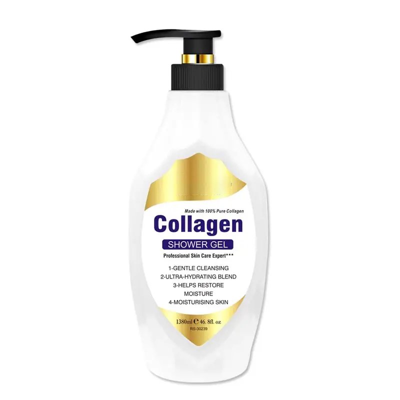 Custom Private Label Whitening Repair Milk Body Wash Professional Skin Care Collagen Moisture Shower Gel