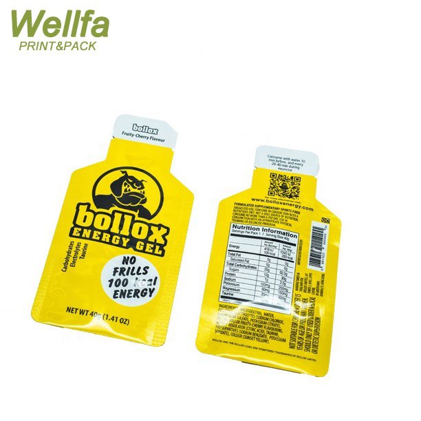 Custom Energy Gel Packaging Bag / Individual Pack For Liquid Gel