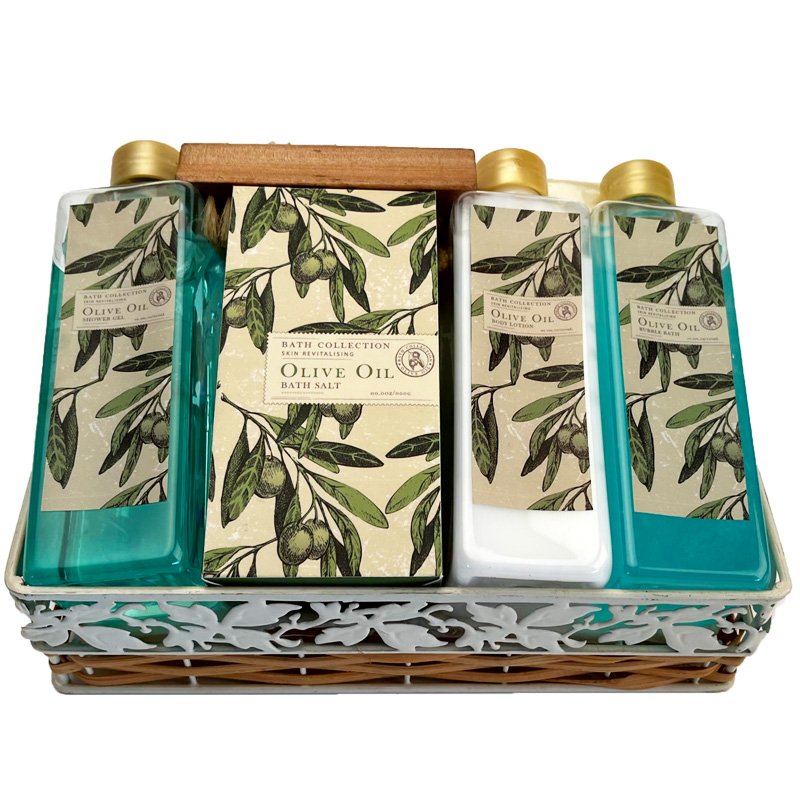 private label Customized eco-friendly recyclable Natural aromatic Mother's Day basket family hotel SPA gift set