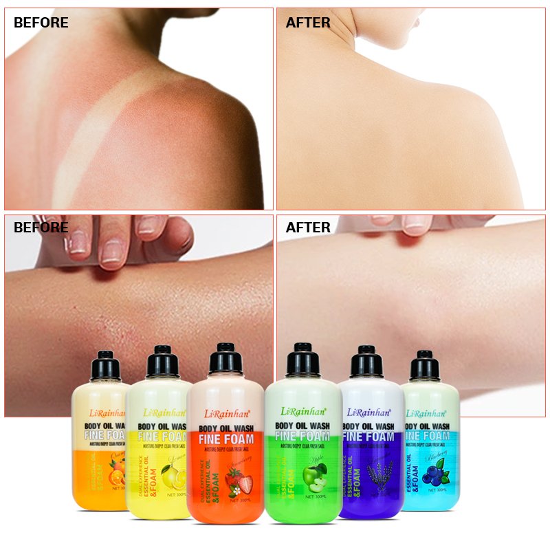 Almond & Rose Oil Bath Perfumed Foam Private Label Wholesale Skin Whitening Body Wash Orange Shower Gel