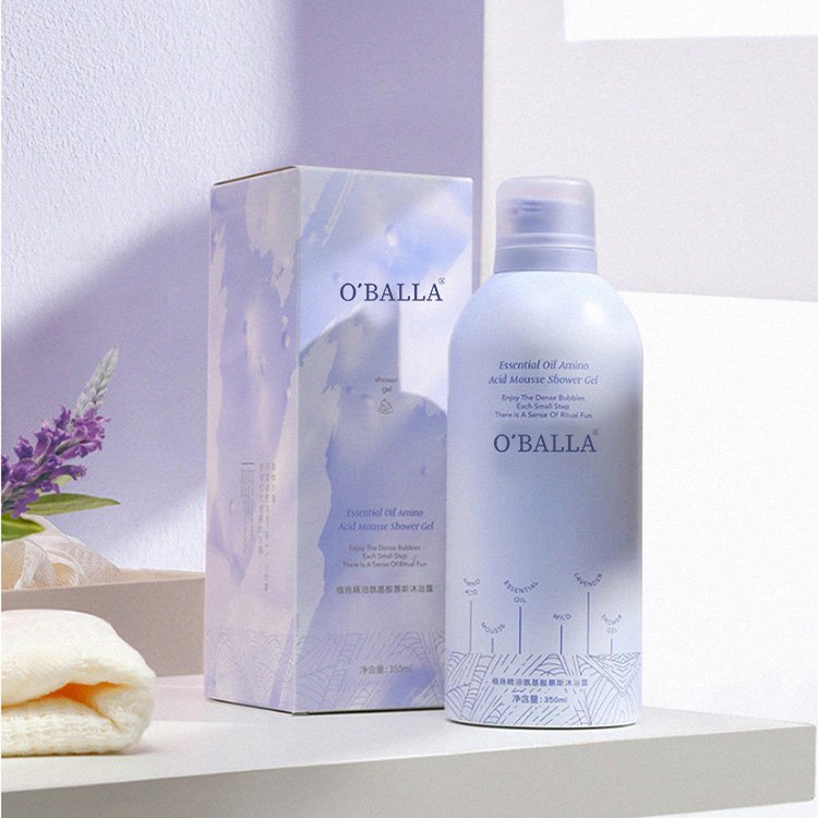 OEM ODM Private Label Essential Oil Amino Acid Deep Cleansing Moisturizing Refresh Shiny Organic Natural Body Wash Shower Gel