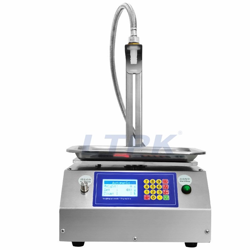 Semi Automatic Detergent Liquid Lotion Soy Sauce Vinegar Milk Drink Wine Olive Oil Water Bottle Filler Weighing Filling Machine