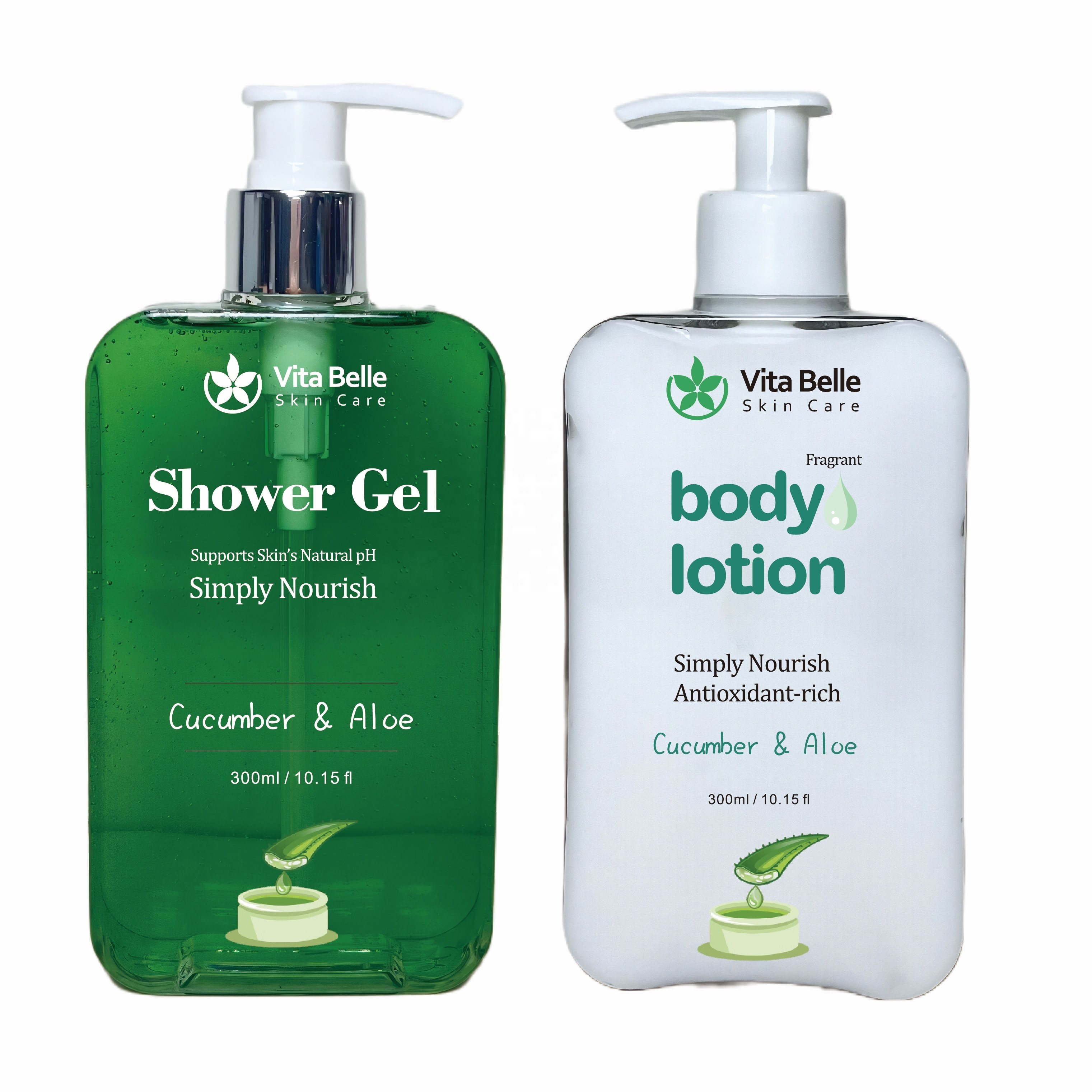 Refreshing & Cleansing Shower & Bath Gel, Moisturizing Daily Body Wash & Shaving Gel for Soft Skin, Including Ocean Mist