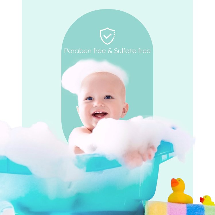 Absolutely Safe Formula Kids Body Wholesale Body Care Products Baby Shower Gel Shampoo 2 IN 1