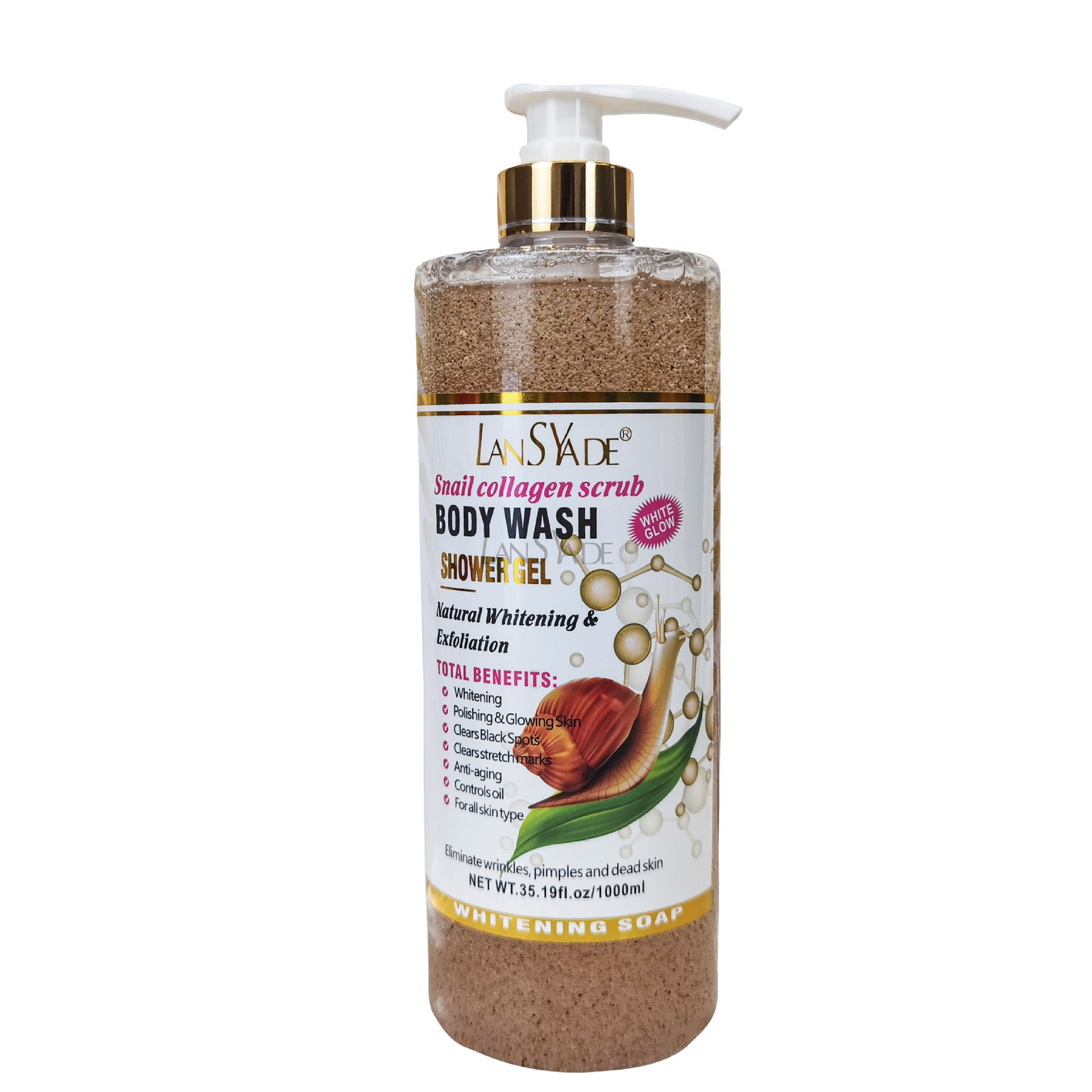 Skin Whitening Body Wash Fruit Body Wash Exfoliating Scrub Shower Gel