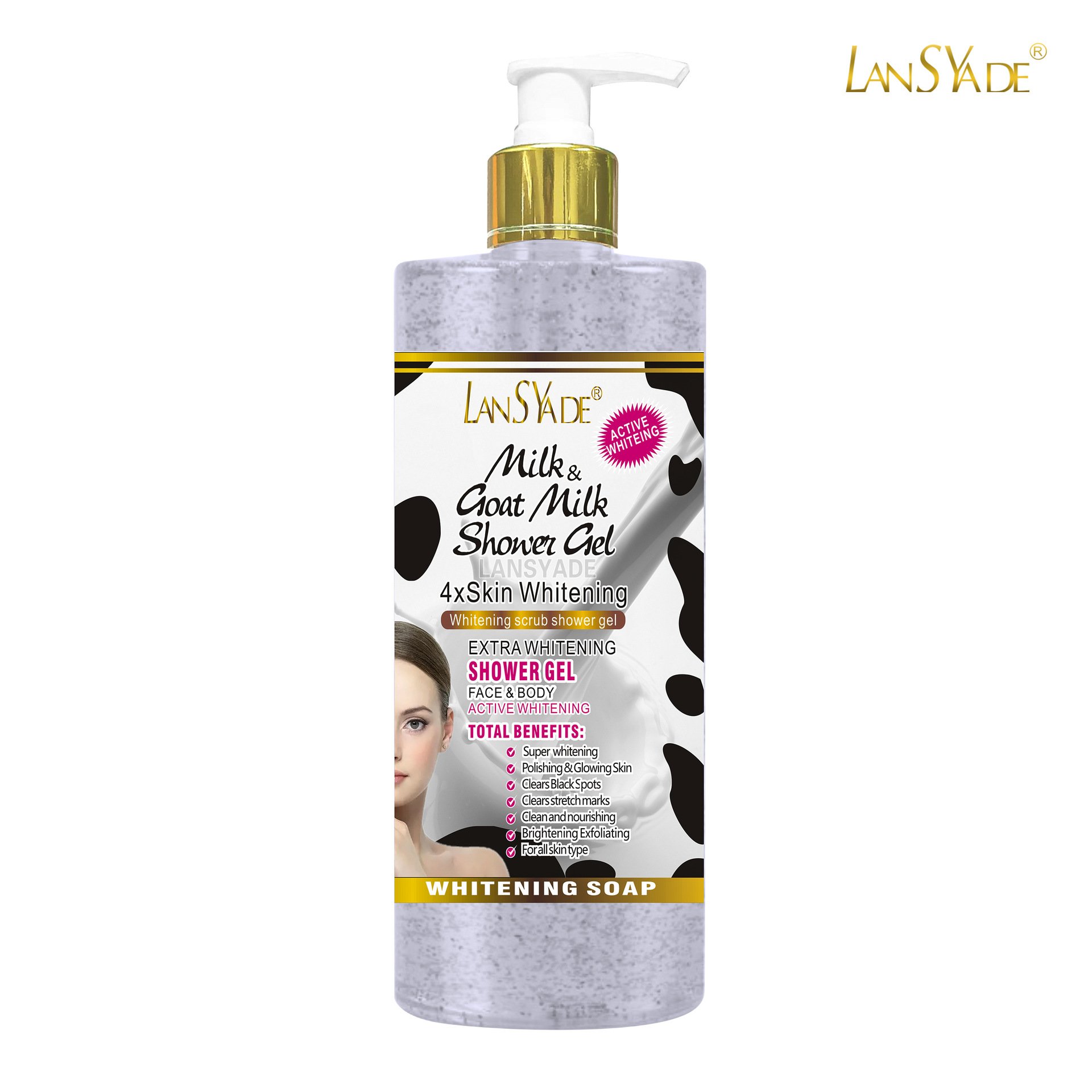 Skin Whitening Body Wash Fruit Body Wash Exfoliating Scrub Shower Gel