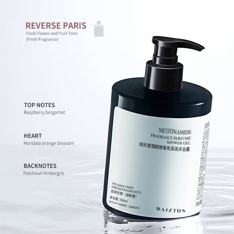 Private label Hot selling Best Natural Organic Body Wash Nicotinamide whitening Fragrance Lightening Shower Gel