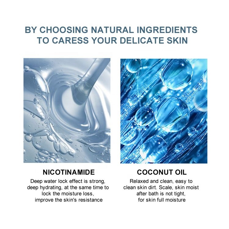 Gloway 800ml Nicotinamide Hydrating & Moisturizing Goat Milk Body Wash Shower Gel for Smooth Tender Dry Skin