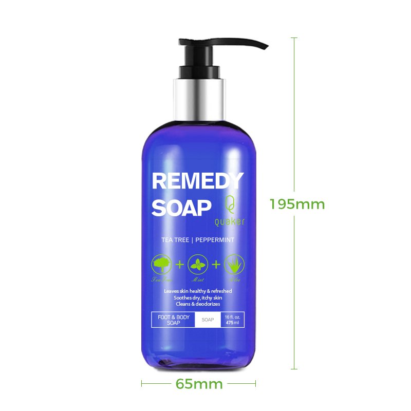 Qquaker Wholesale Body Wash Shower Gel Tea Tree Peppermint Remedy Soap Natural Ingredient For Men And Women