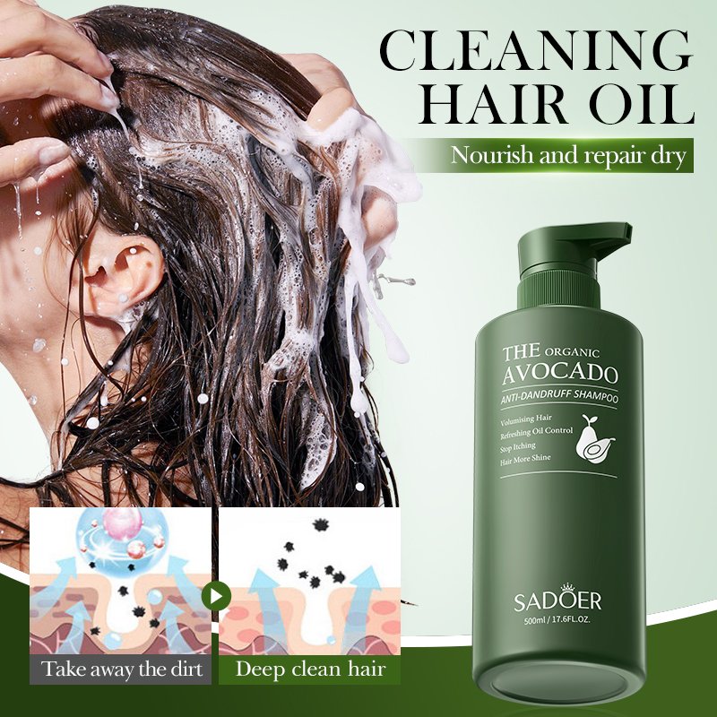 OEM SADOER Private Label Wholesale Avocado Amino Acid Bath Hair Shampoo Cleansing Skin Care Moisturizing Whitening Body Wash Set